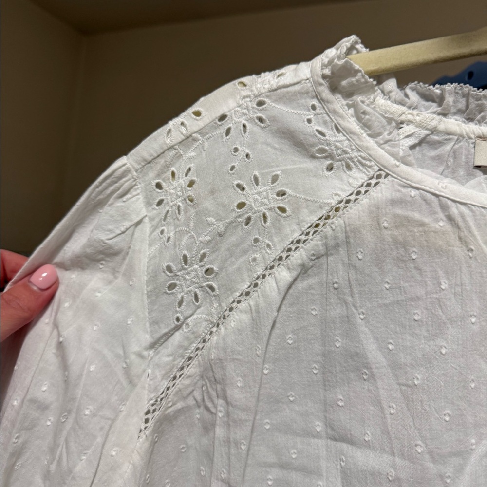 Loft Plus Size 22- Elegant White Women's Top - Picture 3 of 7